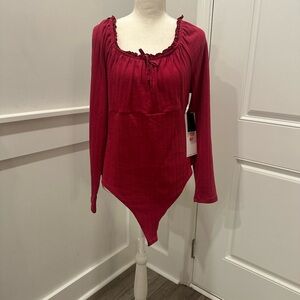 Elegant Red Women's Top